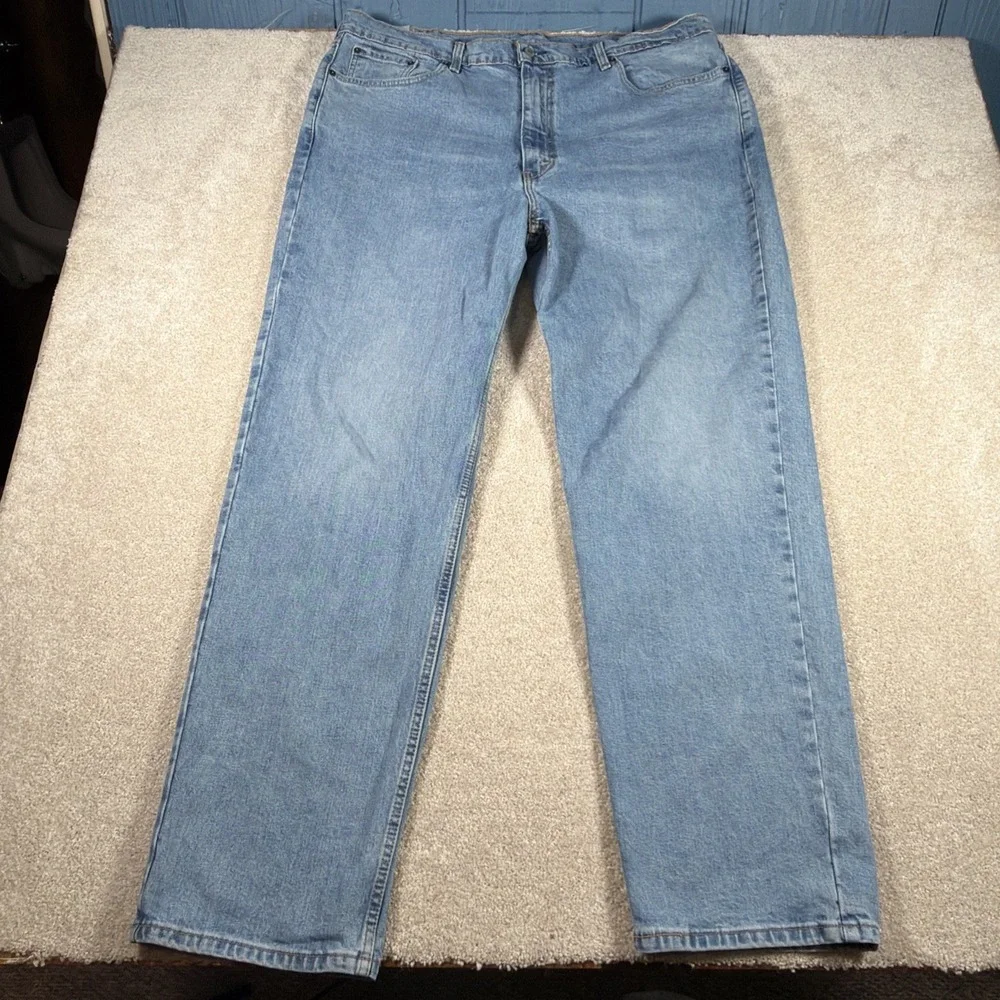 Levis 550 Straight Leg Blue Jeans Mens 42 X‎ 34 (FITS 42 X 33) Denim Cotton